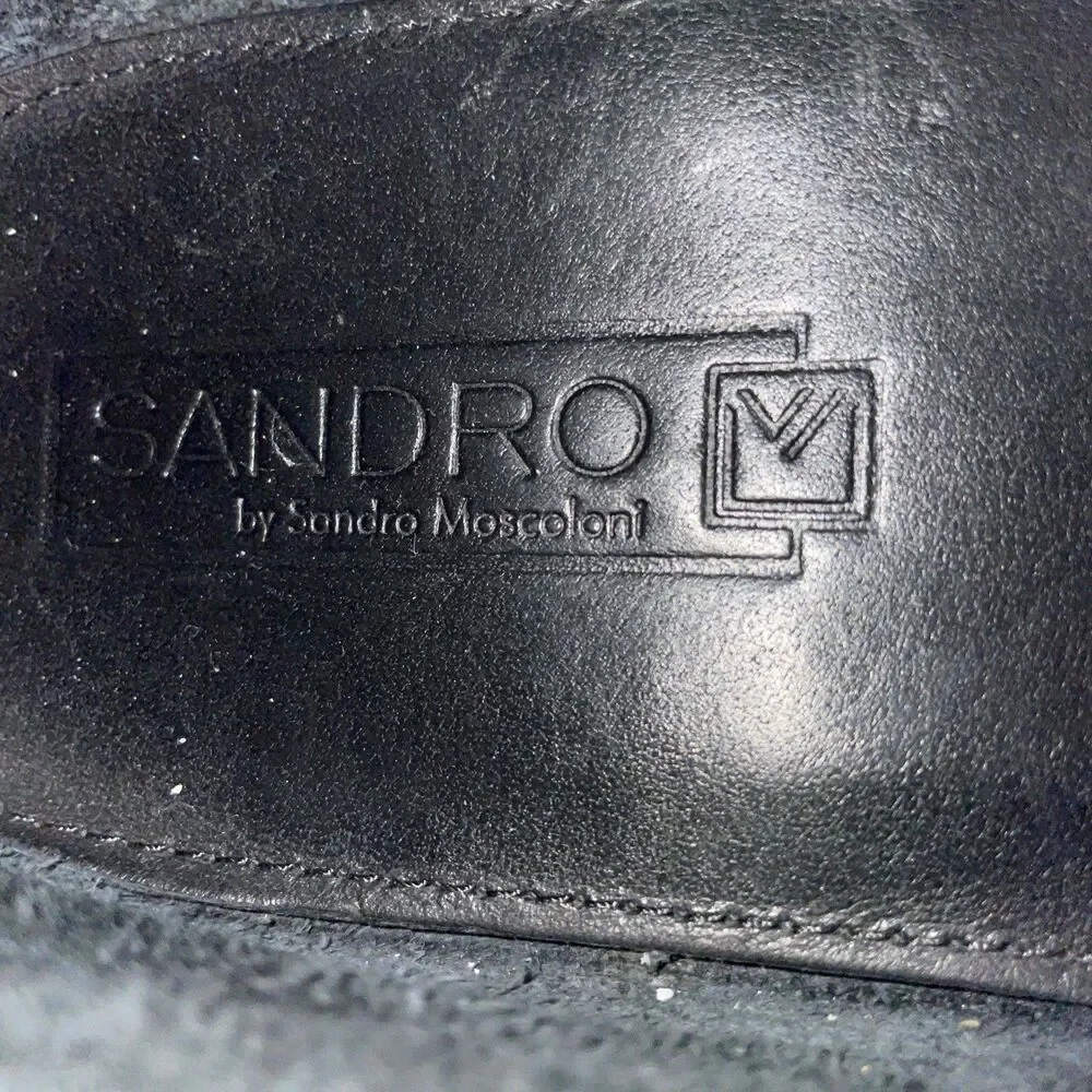 Sandro Moscoloni Men’s Casual Loafers Size 8.5 M Black Leather Going out Party